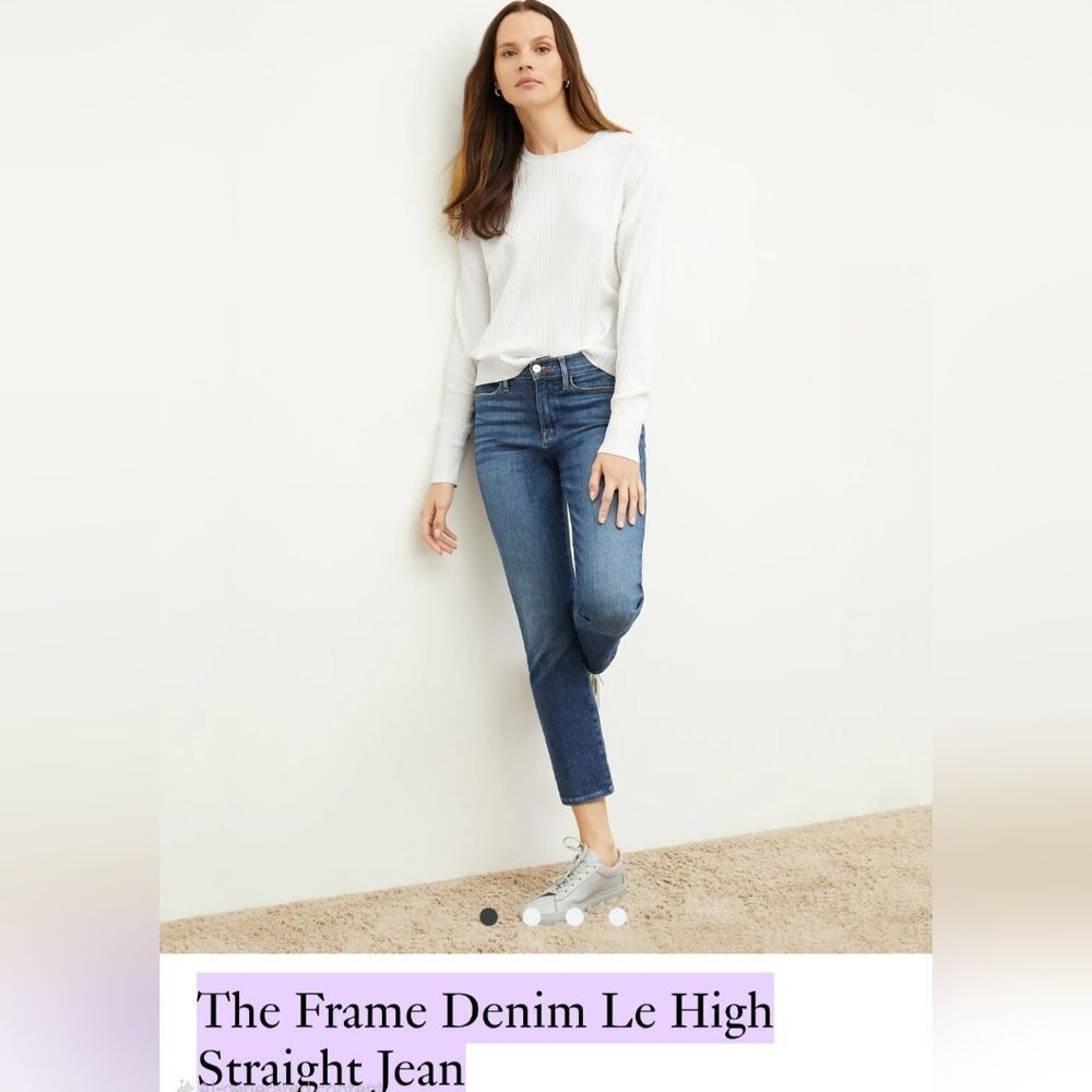 Frame Denim Le High Straight Jeans Distressed Adventurecore Boho Hippie Size 27